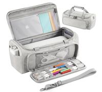 LEFOR·Z Étui de Transport Compatible avec Machine de découpe Intelligente Cricut Joy Xtra, Sac de Rangement Portable avec bandoulière Compatible avec Accessoires Cricut Joy Xtra, Outils Cricut, Gris