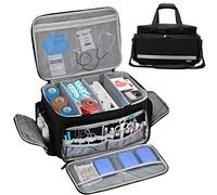 LEFOR·Z Sac de Fournitures médicales,Sac de Premiers intervenants,Trousse de Secours Vide avec séparateurs Amovibles pour Soins de santé à Domicile,Visite hospitalière,Voyage ou événement d'urgence