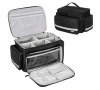 LEFOR·Z Sac Infirmiere Liberale,Malette Infirmiere Liberale avec Séparateur Amovible,Sac Medical Rangement pour étudiants en Soins Infirmiers,Thérapeutes,Médecins,Noir