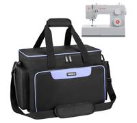 LEFOR·Z Sac Machine à Coudre,étui de Transport pour Machine à Coudre avec Poches pour Machines à Coudre et Accessoires de Couture,Sac à Couture adapté à la Plupart des Tailles Standard Singer,Brother