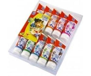 Lefranc&bourgeois - 188539 - peinture au doigt - gouache - assortiment 10 tubes de 80 ml G