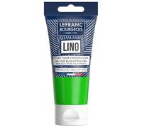 Lefranc Bourgeois 302199 Encre pour linogravure à base d’eau - pour impression en relief et gravure sur linoléum, adaptée au papier, au tissu, à l’école et aux projets DIY - Vert Brillant, 75 ml