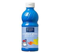 Lefranc & Bourgeois – Peinture acrylique Glossy brillante – Bleu primaire – Flacon 500 ml