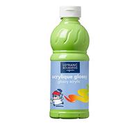 Lefranc Bourgeois - Acrylique liquide brillante Glossy pour enfants- 500ml Vert Anis