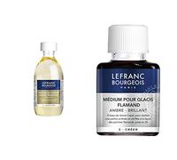 Lefranc Bourgeois Additif Huile Lin Clarifiée Flacon 250ml Additif Médium Pour Glacis Flamand Flacon 75ml