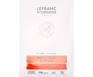 Lefranc Bourgeois Bloc papier acrylique A3 Set de 15 Feuilles