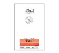Lefranc Bourgeois Bloc papier acrylique A4 Set de 15 Feuilles