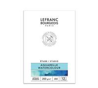 Lefranc Bourgeois Bloc papier aquarelle A4 Set de 12 Feuilles