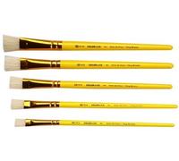 LEFRANC & BOURGEOIS Pinceau brosse en soie de porc,plat,N.14 Jaune G