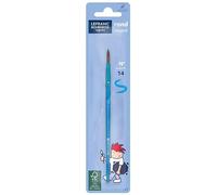 Lefranc Bourgeois Enfants, Brosse à Peinture pour Enfants à Poils de Poney en Bois FSC, pour Aquarelle, Trempette, Gouache, Encre Acrylique, Taille n° 14