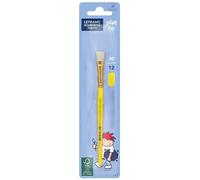 Lefranc Bourgeois Enfants - Brosse en Soie De Porc Plat pour Enfants, Bois FSC, pour Aquarelle, Gouache, Encre, Acrylique, Taille Nº12