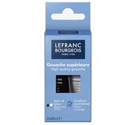 LEFRANC BOURGEOIS Gouache 2 x 20 ml Noir et Blanc