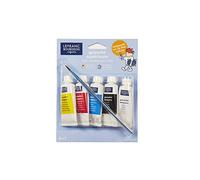 Lefranc Bourgeois Gouache Couleurs Primaires 5X20Ml+1 Pinceau Blister