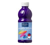Lefranc & Bourgeois - Gouache liquide Redimix pour enfants - Flacon 1 L Violet