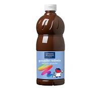 Lefranc Bourgeois - Gouache liquide Redimix pour enfants - Bouteille 1L - Terre d’ombre brûlée