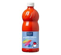 Lefranc Bourgeois - Gouache liquide Redimix pour enfants - Bouteille 1L - Vermillon