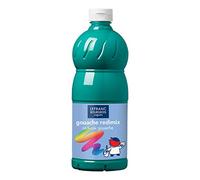 Lefranc Bourgeois - Gouache liquide Redimix pour enfants - Bouteille 1L - Vert émeraude