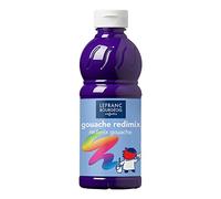 Lefranc & Bourgeois - Gouache liquide Redimix pour enfants - Flacon 1 L Violet
