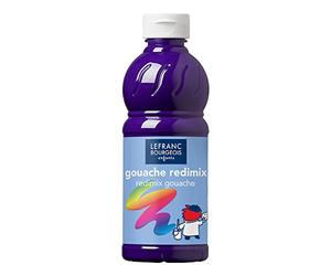 Lefranc Bourgeois - Gouache liquide Redimix pour enfants - Bouteille 1L - Violet