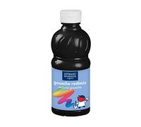 Lefranc Bourgeois - Gouache liquide Redimix pour enfants - Bouteille 250ml - Noir