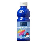 Lefranc Bourgeois - Gouache liquide Redimix pour enfants - Bouteille 500ml - Bleu Cobalt