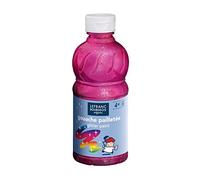 Lefranc Bourgeois - Gouache pailletée pour enfants - Bouteille 250ml - Rose pastel