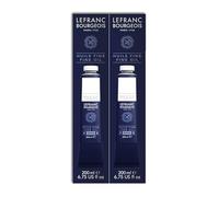 Lefranc Bourgeois Huile Fine Tube 200ml Duo Blanc De Titane Lot de 2
