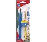 Lefranc & Bourgeois Lot De 3 Pinceaux Pony + 1 Brosse 807520 G