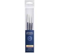 Lefranc Bourgeois - Lot de pinceaux - 3 parties - rond - taille : 2, 6, 10 G
