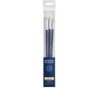 Lefranc Bourgeois - Lot de pinceaux - 3 parties - usé bombé - taille : 4, 8, 12 G
