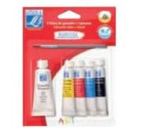 Lefranc Bourgeois - Peinture - gouache - blanc, couleurs assorties (pack de 5) Blanc G