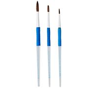 Lefranc Bourgeois - Pinceaux ergonomiques Grippy rond - Lot de 3 tailles : 4/10/16