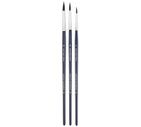 Lefranc Bourgeois Set de 3 pinceaux Petit Gris 4/8/12 Manche court