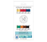 Lefranc Bourgeois Studio Aquarelle Coffret De 12 Tubes