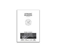 Lefranc Bourgeois, Bloc papier noir, A4, Set de 20 Pièces