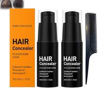 Lefron Magic Hair Concealer 2.0, crème anti-cernes pour cheveux, couvre instantanément les racines grises, imperméable et résistant à la transpiration pour cheveux clairsemés et racines grises, aspect