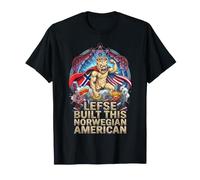 Lefse Norwegian American Funny Norway Wild Art T-Shirt