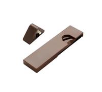 Left Côté Cache Damping Door Stopper, côté droit porte automatique plus étroite avec fonction anti-pincement par butoir (L Type - blanc)