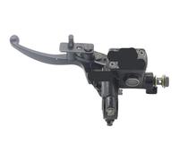 Left Hand Rear Cylinder 7/8 Handlebar Hydraulic Brake Lever with Parking Brake & Stop Switch Compatible with ATV Quad Bike