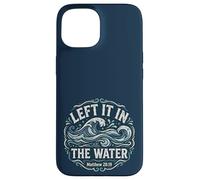 Left in The Water Matthew 28:19 Christian Baptism Coque pour iPhone 15
