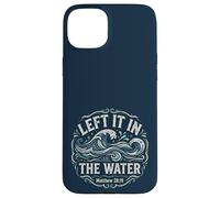 Left in The Water Matthew 28:19 Christian Baptism Coque pour iPhone 15 Plus