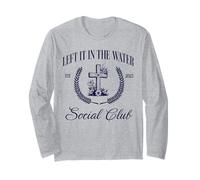 Left It in The Water Baptism Christian Womens Manche Longue