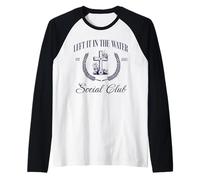 Left It in The Water Baptism Christian Womens Manche Raglan