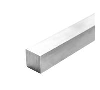 LEFTART Barre carrée en Acier Inoxydable 304, Longueur 100 mm, for clés en Acier Inoxydable à Monter soi-même(20x20mm)