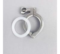 LEFTART Colliers de Serrage sanitaires à Trois Pinces en Acier Inoxydable SS304, Virole de 2 Pouces, 64 mm, Clover, for la Maison, Accessoires de Connexion Rapide