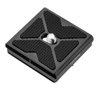 LEFTFOTO Connecteur rapide universel de plaque métallique de 40mm Arca Swiss pour fixer le support de type C aux trépieds à tête sphérique pour appareils photo reflex numériques