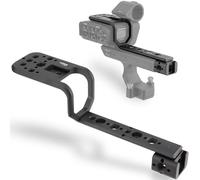 Leftfoto Extension de poignée compatible avec unité de poignée XLR pour appareil photo Sony FX3 FX30, support d'extension avec griffe, NATO et filetage 6,35 mm - 20 et 9,5 mm - 16 fils