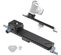 Leftfoto Glissière de mise au point macro précise et stable, ajustement bidirectionnel pour les gros plans, macrophotographie avec plaque à dégagement rapide en queue d'aronde Arca-Swiss