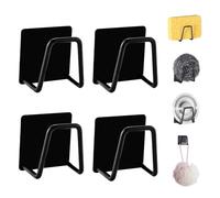 LeftStarer 4 Pack Singe Sponge Sponge For Kitchen Sinie Caddy Premium Sus304 en acier inoxydable Rouille impermeable Sechage rapide Small Strong