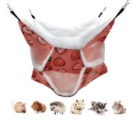 LEFTSTARER Hamac triple couche pour petit animal de compagnie Hamac pour cage pour petit animal de compagnie Accessoires pour cage pour hamster L